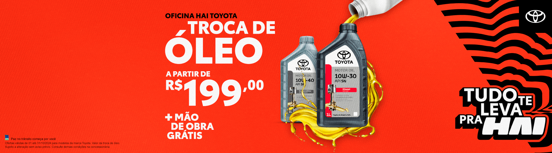 Serviço de troca de óleo na oficina autorizada Toyota, com profissionais qualificados e peças originais. Garanta o desempenho e a longevidade do motor do seu veículo Toyota com um serviço especializado. Aproveite condições exclusivas e agende manutenção