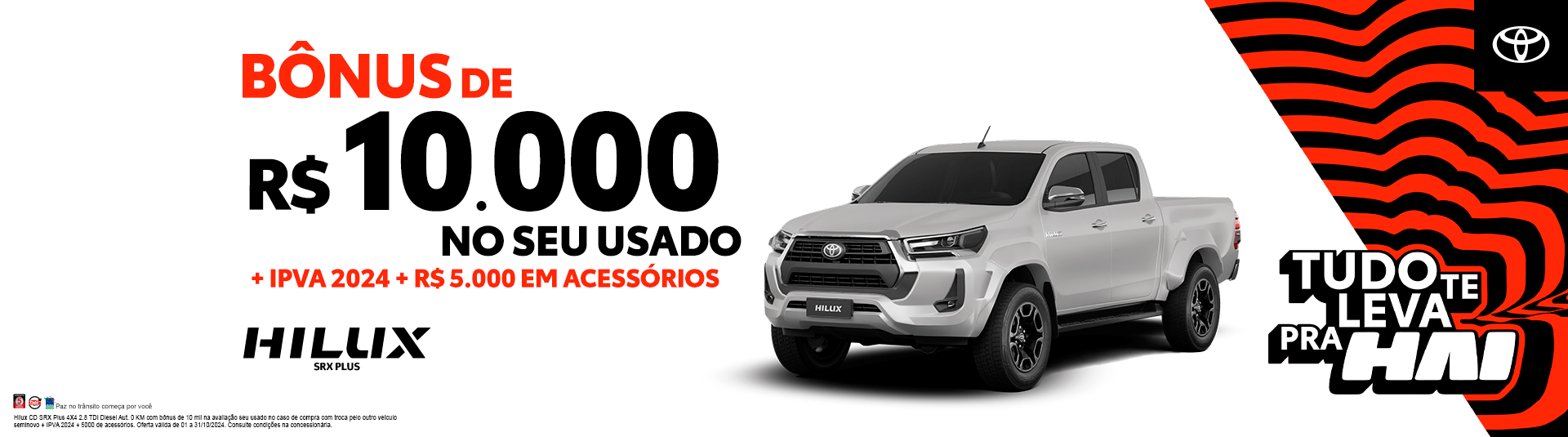 Oferta Toyota Hilux em Florianópolis e Vale do Itajaí picape