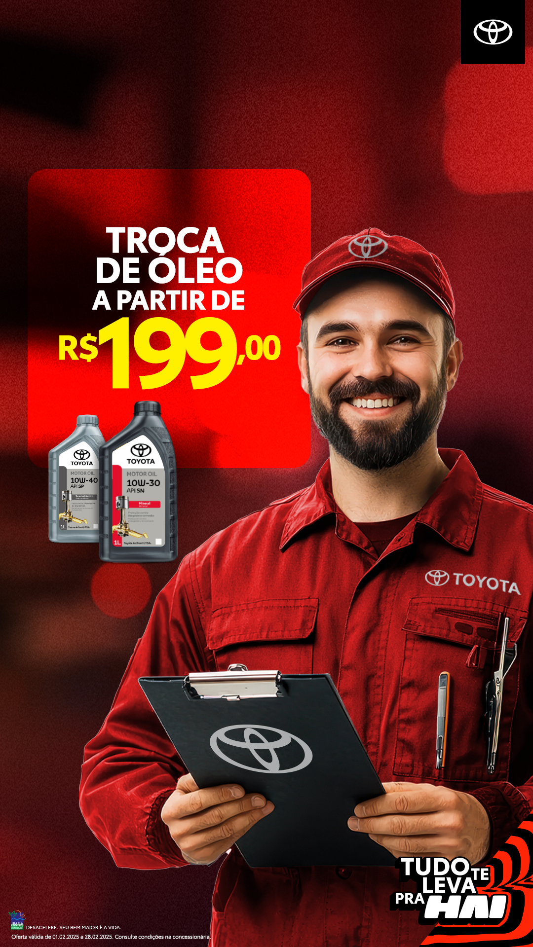 Serviço de troca de óleo na oficina autorizada Toyota, com profissionais qualificados e peças originais. Garanta o desempenho e a longevidade do motor do seu veículo Toyota com um serviço especializado. Aproveite condições exclusivas e agende a manutenção